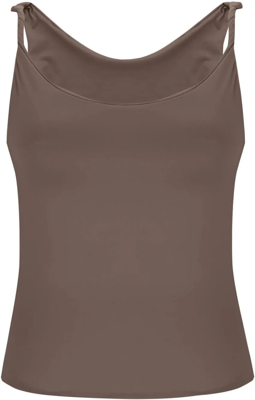 Women's Off Shoulder Crop Tops 2025 Summer Sleeveless Slim Stretchy Casual T Shirts Y2k Trendy Going Out Tank Tops