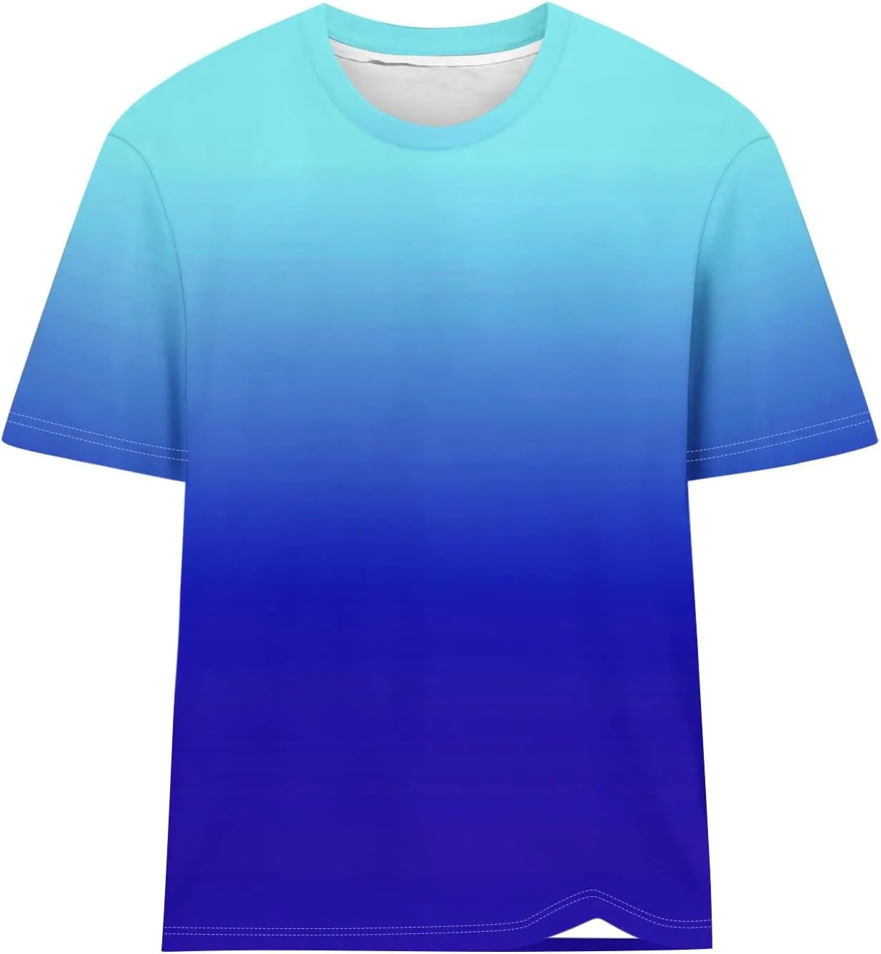 Womens Ombre Color Summer Tops Short Sleeve Tee Shirts Dressy Causal Cute Tshirts Trendy Vacation Clothes