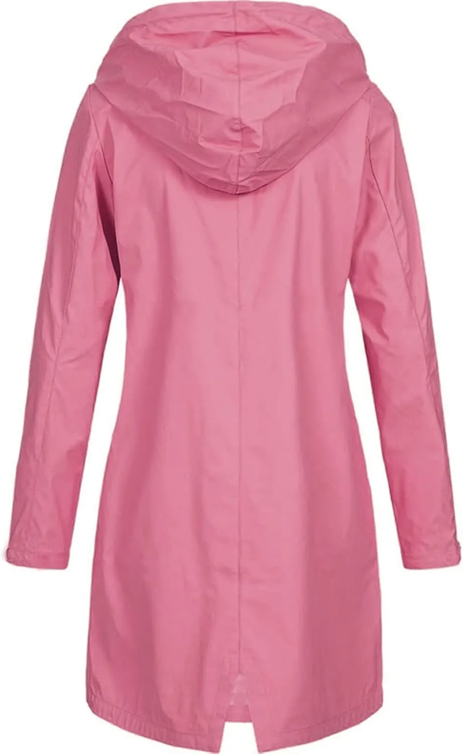 Women's Rain Jacket Lightweight Waterproof Raincoat Outdoor Trench Coat,S-5XL