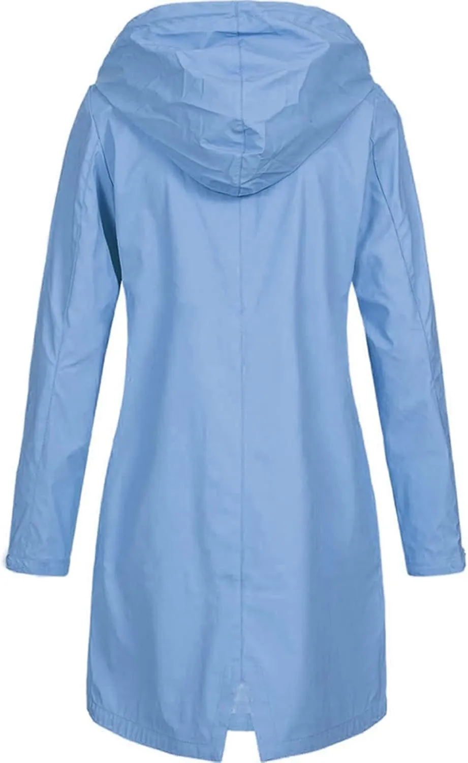 Women's Rain Jacket Lightweight Waterproof Raincoat Outdoor Trench Coat,S-5XL
