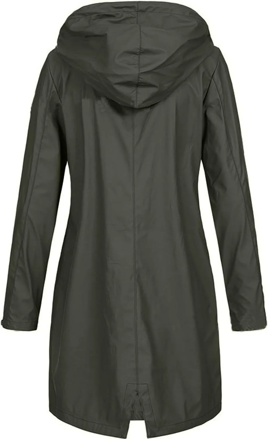 Women's Rain Jacket Lightweight Waterproof Raincoat Outdoor Trench Coat,S-5XL