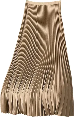 Womens Satin Flowy Swing Skirt Casual Plus Size Silk Pleated Long Skirts Comfy High Waist Pleated Maxi Skirt