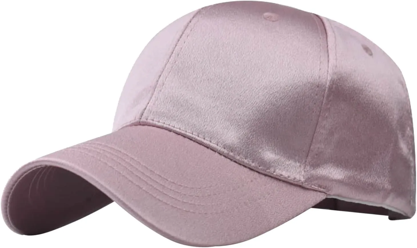 Womens Satin Trucker Low Profile Hats Classic Adjustable Plain Hiking Running Baseball Caps Summer Beach Dad Hats