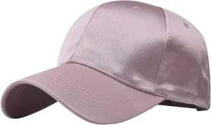 Womens Satin Trucker Low Profile Hats Classic Adjustable Plain Hiking Running Baseball Caps Summer Beach Dad Hats