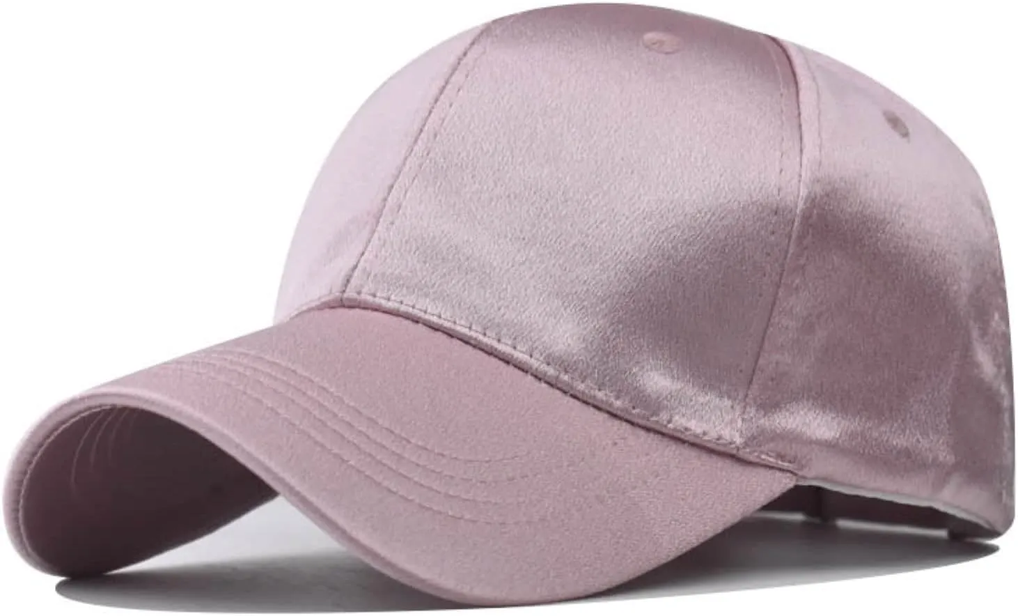 Womens Satin Trucker Low Profile Hats Classic Adjustable Plain Hiking Running Baseball Caps Summer Beach Dad Hats