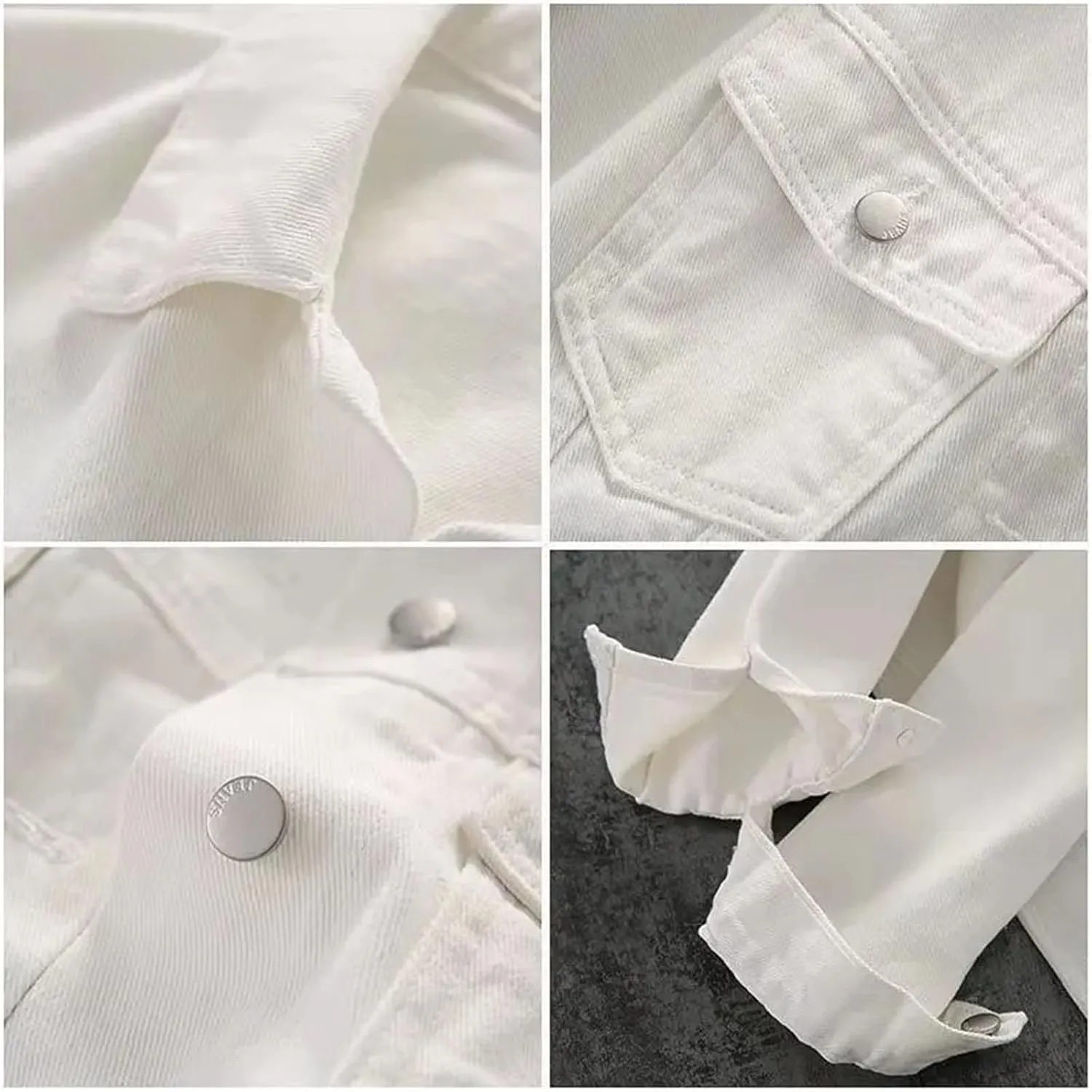Women's Spring Vintage Loose Denim Jacket For Women Washed Boyfriend Denim Coat Casual Jean Jacket