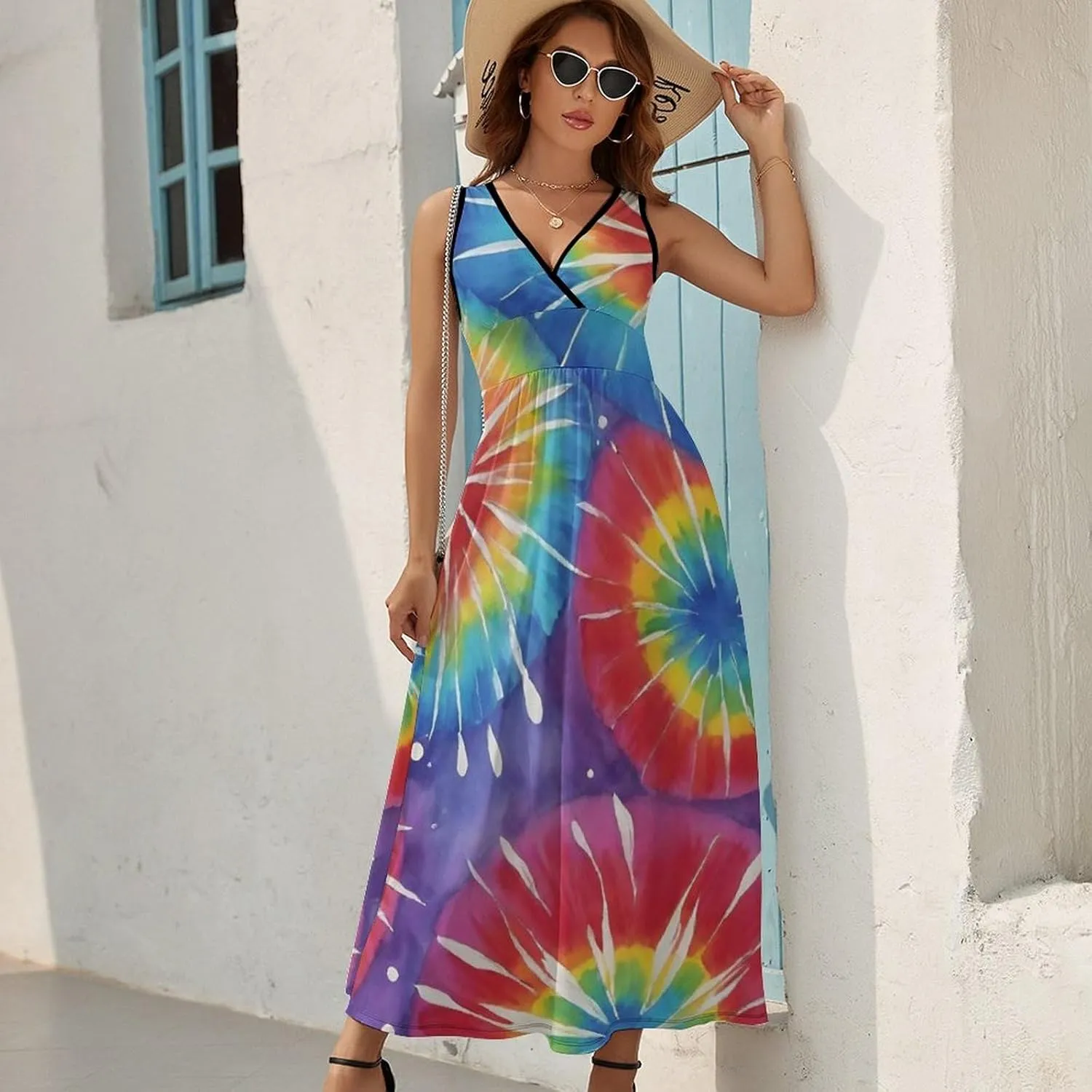 Women's Wrap Sleeveless Bodycon Cami Dress for Party Beach Date