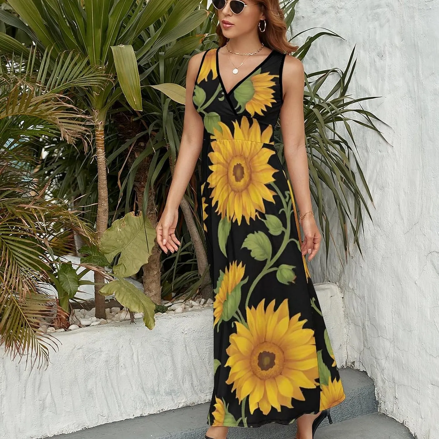 Women's Wrap Sleeveless Bodycon Cami Dress for Party Beach Date