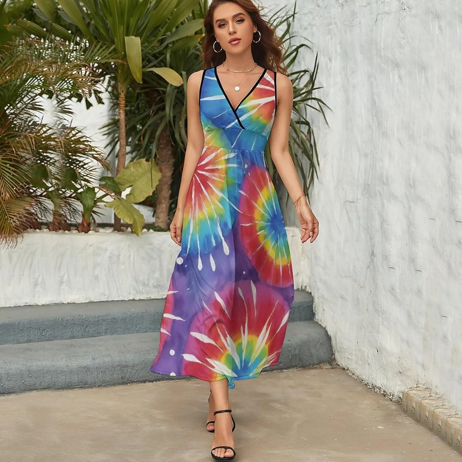 Women's Wrap Sleeveless Bodycon Cami Dress for Party Beach Date