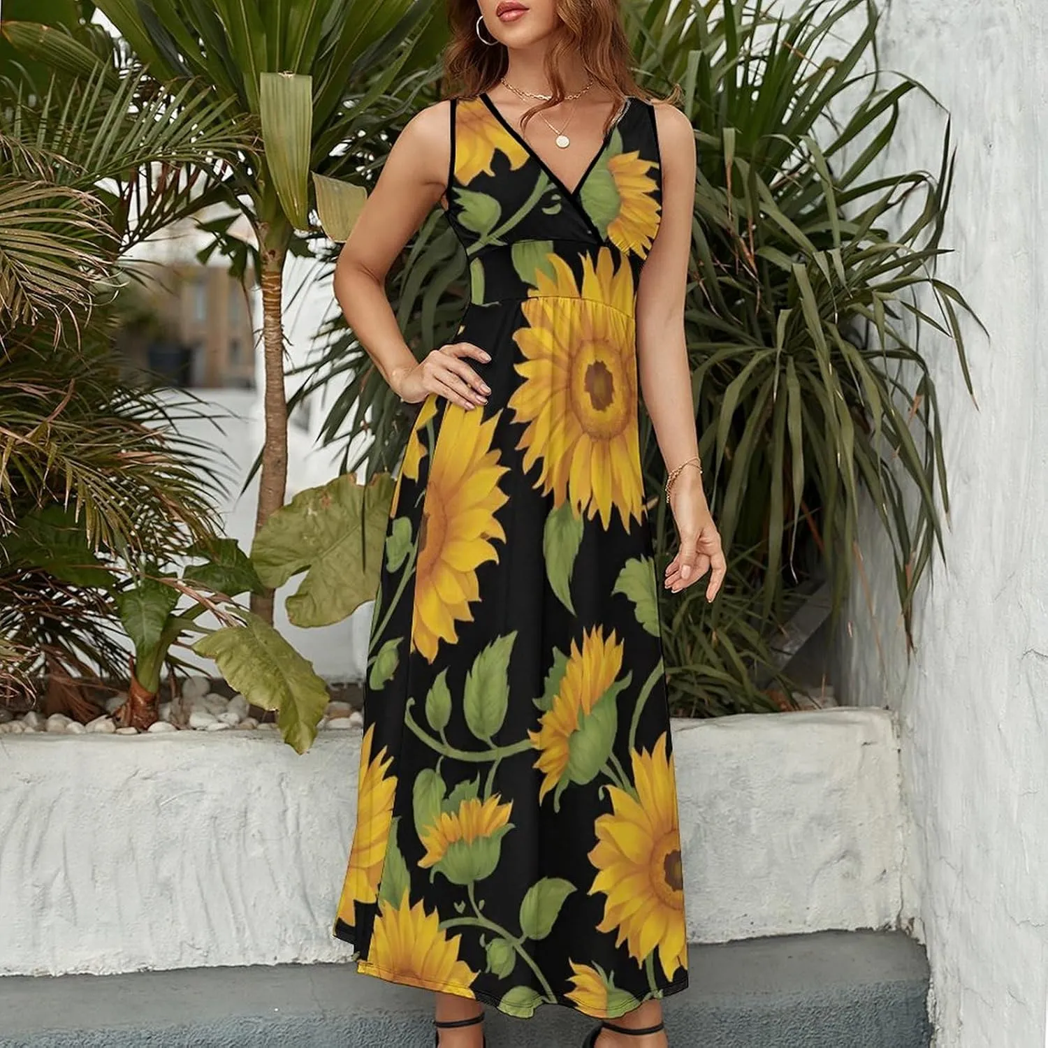 Women's Wrap Sleeveless Bodycon Cami Dress for Party Beach Date