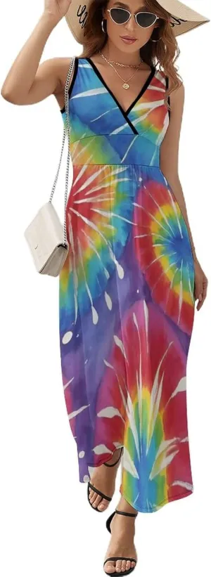 Women's Wrap Sleeveless Bodycon Cami Dress for Party Beach Date