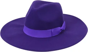 Wool Fedora Hats for Men Women Wide Brim Felt Panama Hat