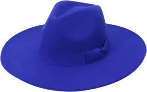 Wool Fedora Hats for Men Women Wide Brim Felt Panama Hat
