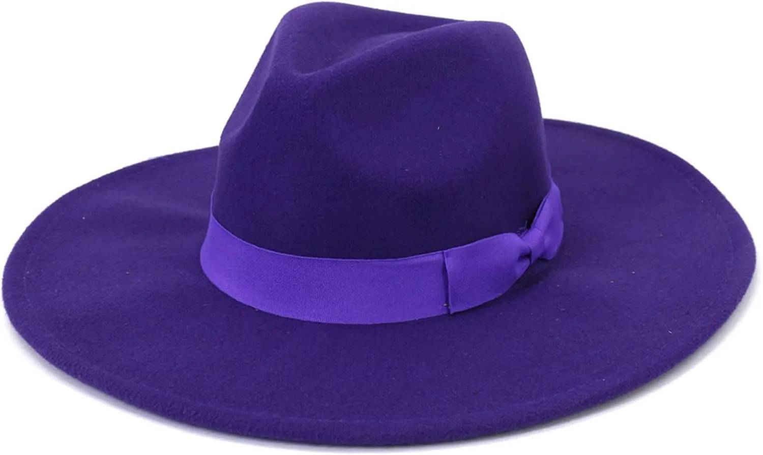 Wool Fedora Hats for Men Women Wide Brim Felt Panama Hat
