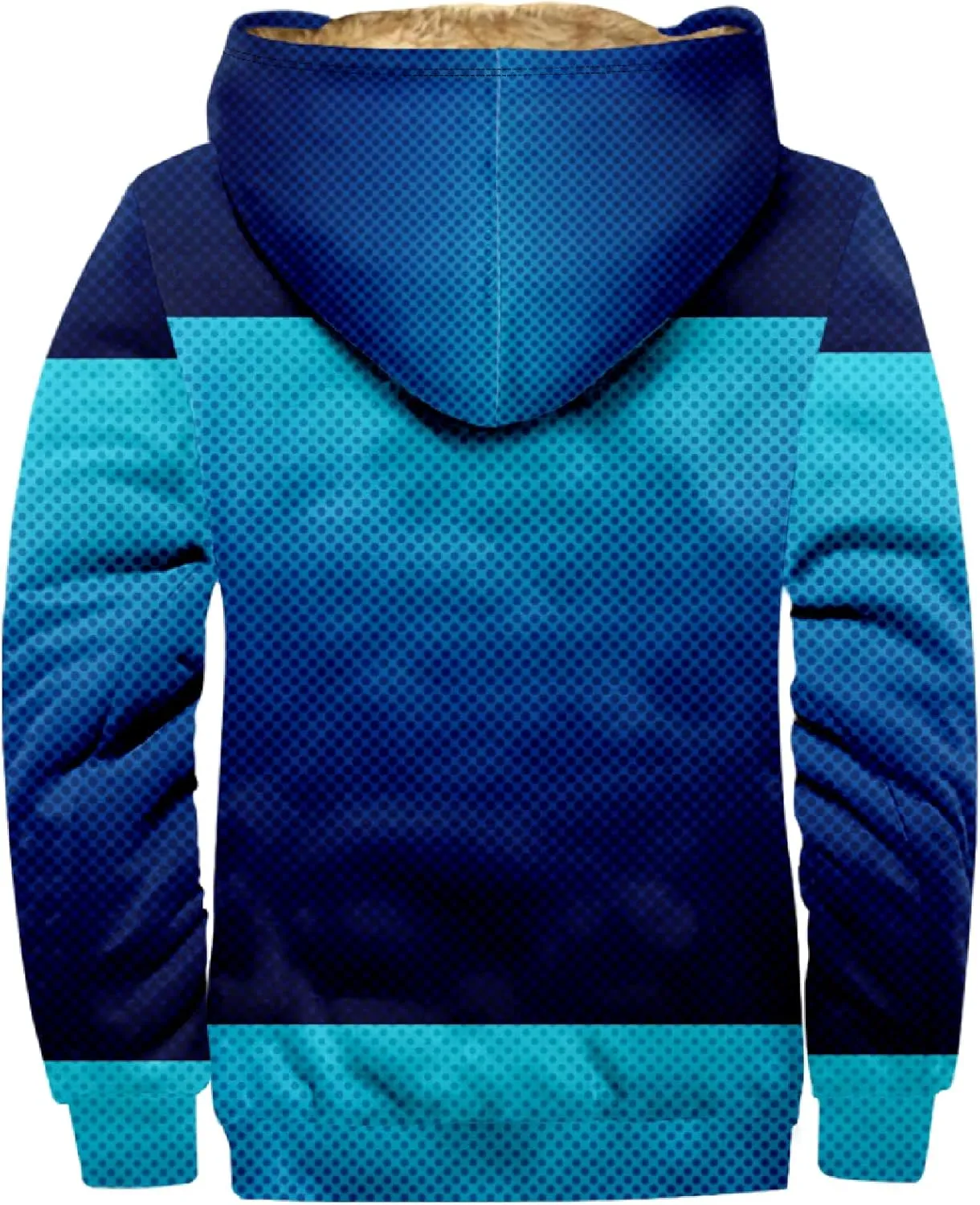 Ymosrh Men's Fleece Jacket with Hood Winter Graphic Warm Thicken Sherpa Lined Full Zip Jackets Coats, S-4XL