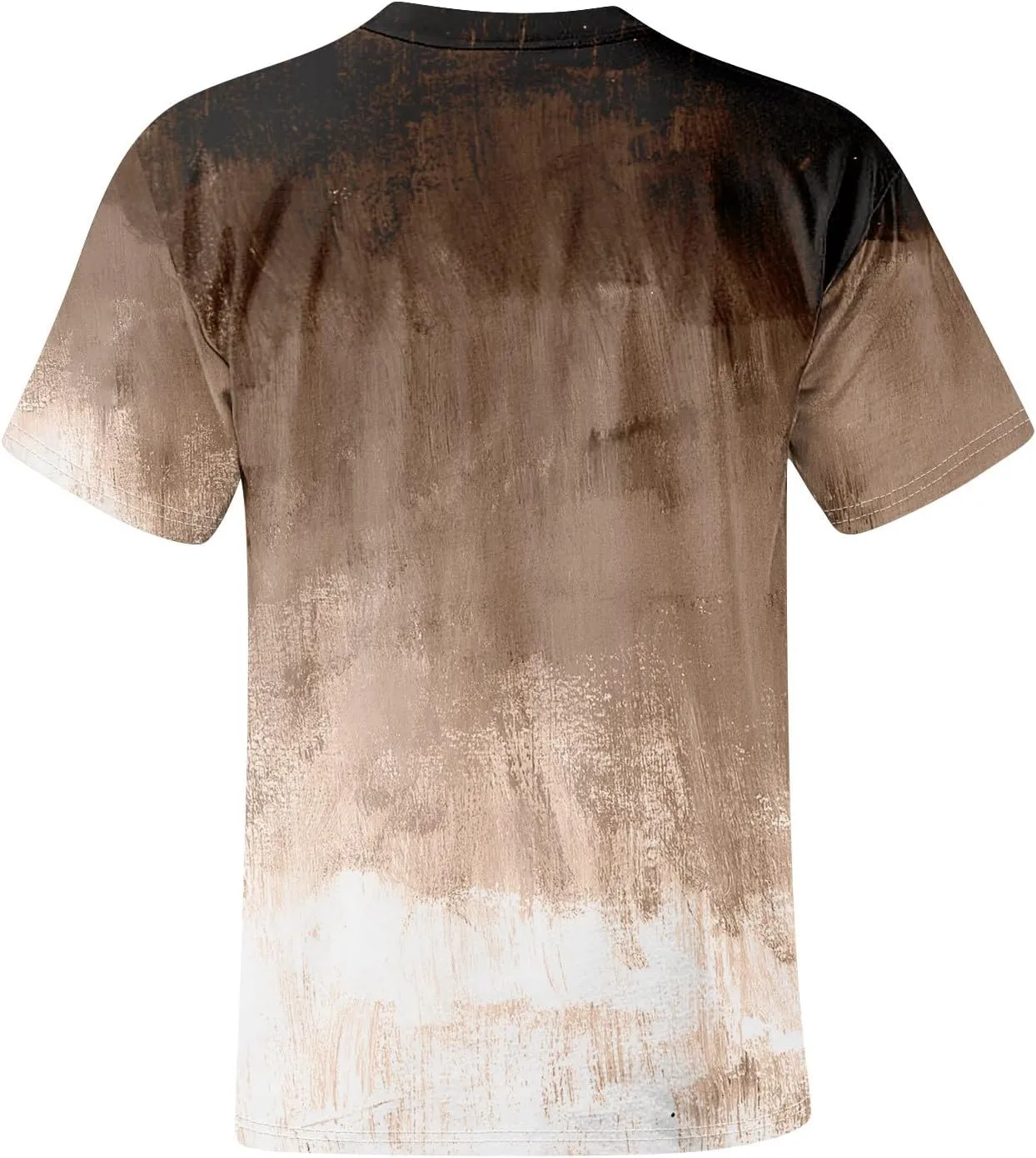 Ymosrh Men's Summer T Shirts Gradient Color Short Sleeve Crew Neck Soft Tee Shirts Beach Tops Casual Tees, S-5XL