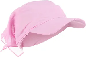 YOLAI Women Solid Color Sunscreen Turbans Hats with Brim Cancer Chemo Muslim Headwraps Cap Baseball Cap