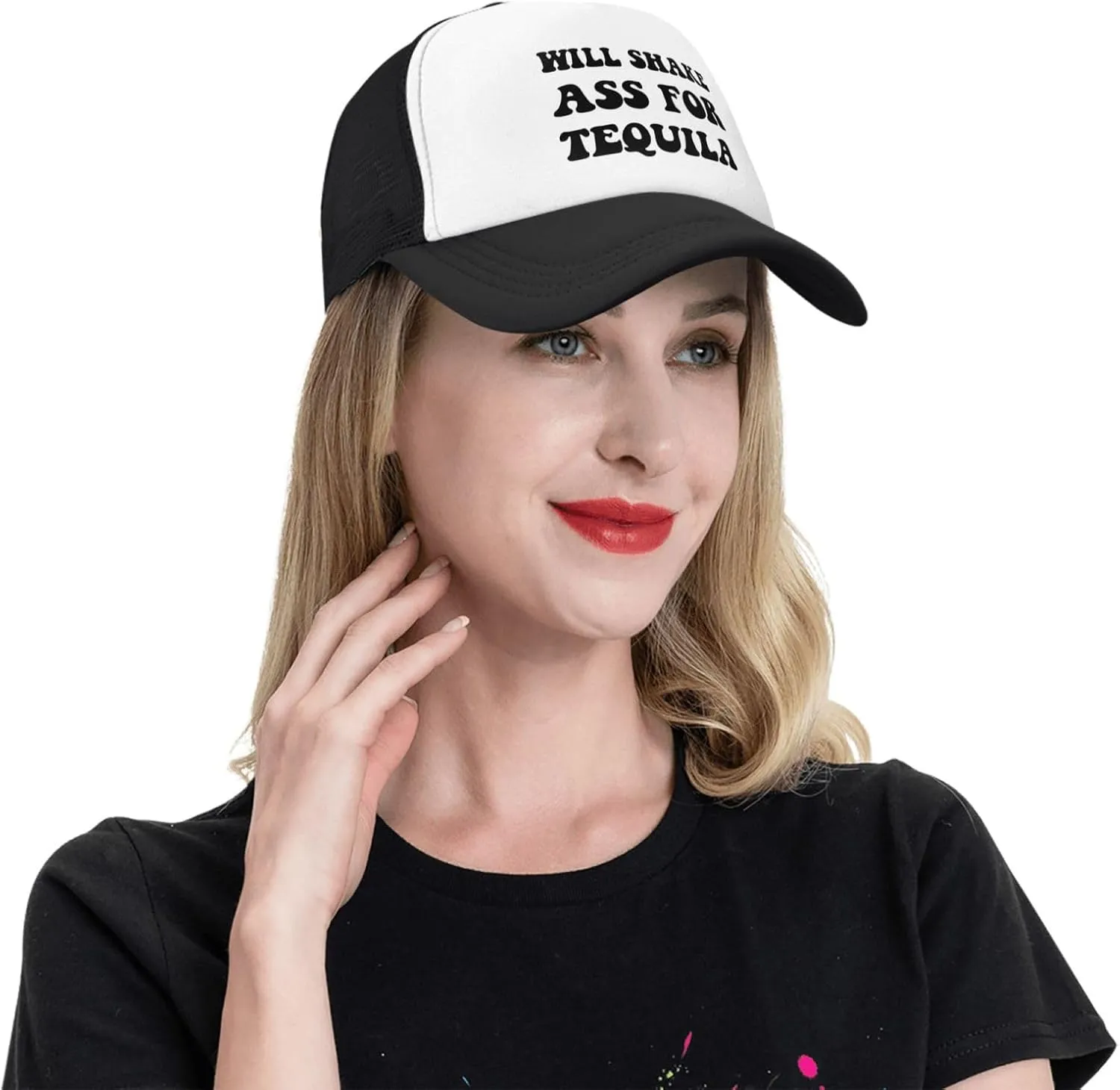 You Find It Offensive? I Find It Funny Trucker Hats for Women Black Men Retro Trucker Black Hats for Men